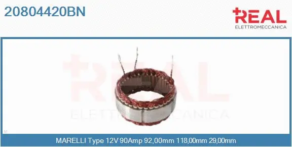 Stator, alternator (20804420BN)