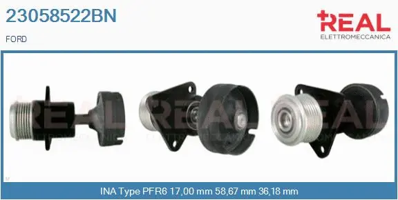 Belt Pulley, alternator (23058522BN)