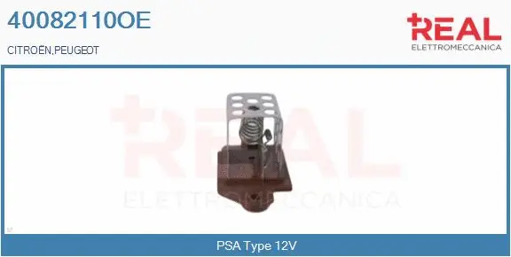 Series resistor, electric motor (radiator fan) (40082110OE)