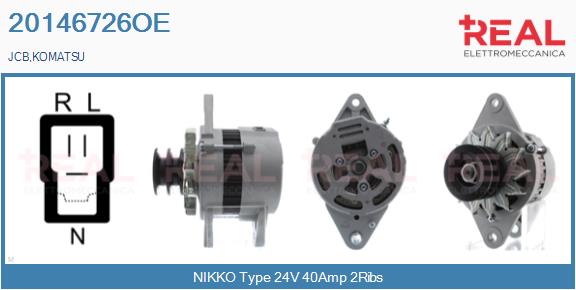 Alternator (20146726OE)