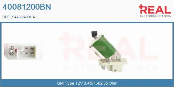 Resistor, interior blower (40081200BN)