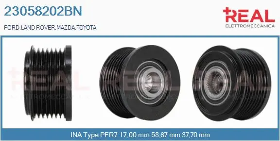 Belt Pulley, alternator (23058202BN)