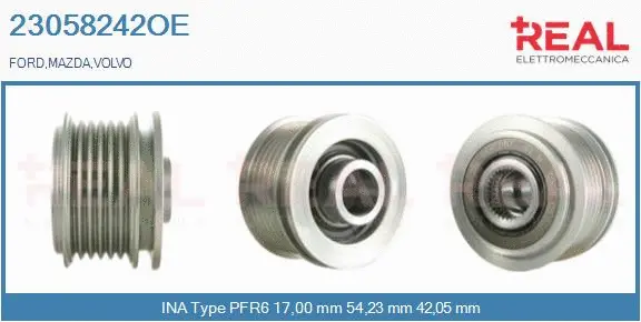 Belt Pulley, alternator (23058242OE)