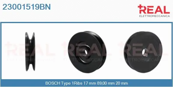 Belt Pulley, alternator (23001519BN)