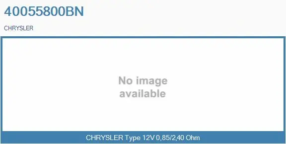 Resistor, interior blower (40055800BN)