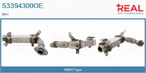 Cooler, exhaust gas recirculation (53394300OE)