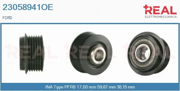 Belt Pulley, alternator (23058941OE)