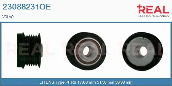 Belt Pulley, alternator (23088231OE)