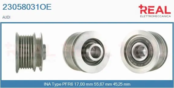Belt Pulley, alternator (23058031OE)