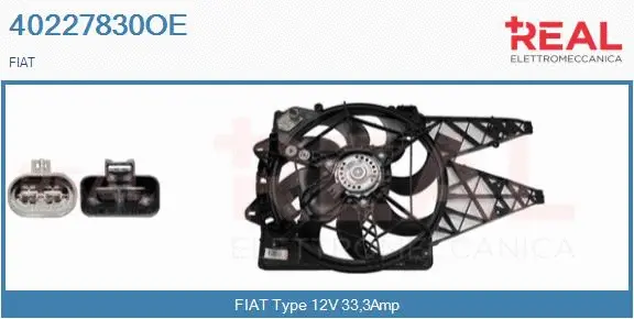 Electric Motor, radiator fan (40227830OE)