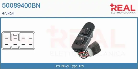 Switch, window regulator (50089400BN)