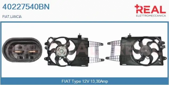 Electric Motor, radiator fan (40227540BN)