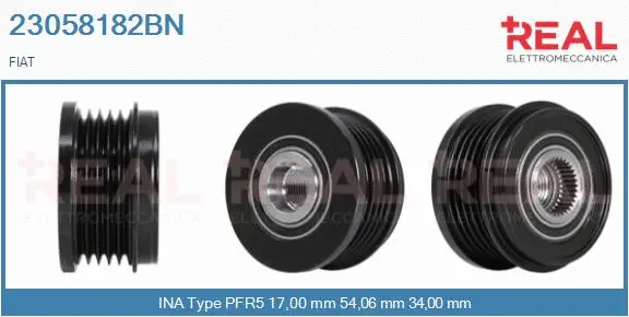 Belt Pulley, alternator (23058182BN)