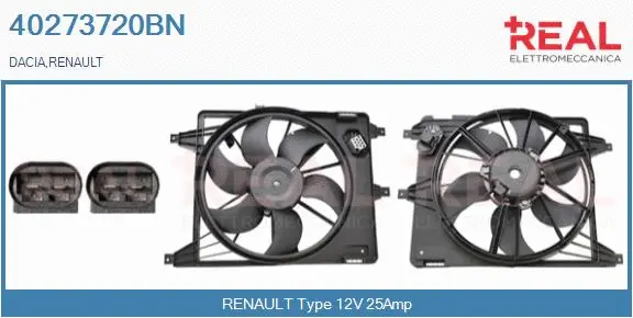 Electric Motor, radiator fan (40273720BN)