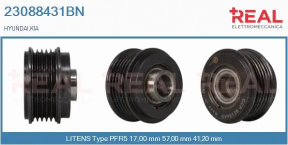 Belt Pulley, alternator (23088431BN)