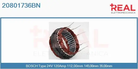 Stator, alternator (20801736BN)