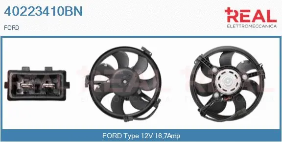 Electric Motor, radiator fan (40223410BN)