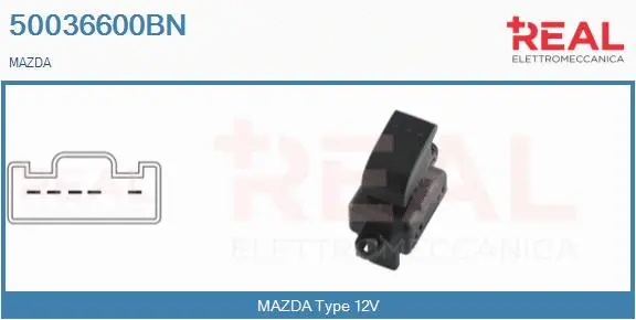 Switch, window regulator (50036600BN)