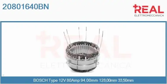 Stator, alternator (20801640BN)