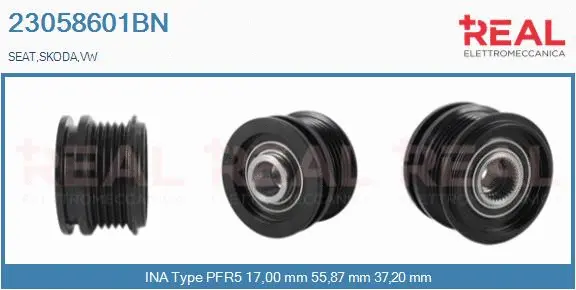 Belt Pulley, alternator (23058601BN)