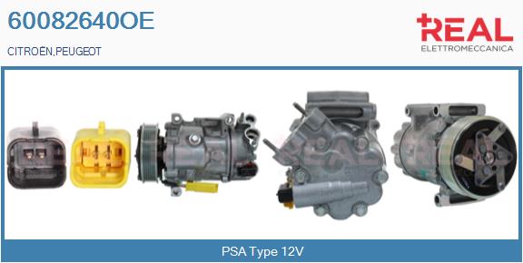 Compressor, air conditioning (60082640OE)