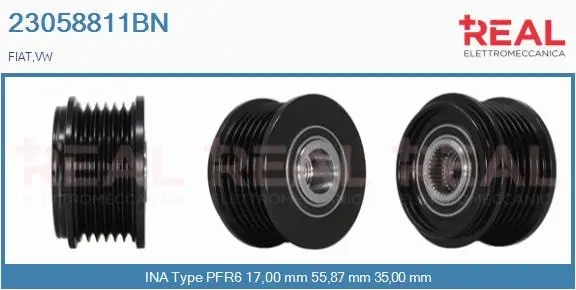 Belt Pulley, alternator (23058811BN)