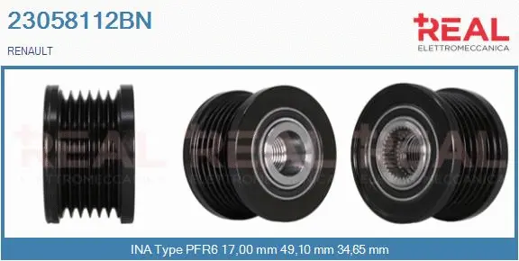 Belt Pulley, alternator (23058112BN)