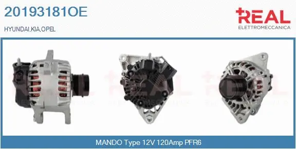 Alternator (20193181OE)