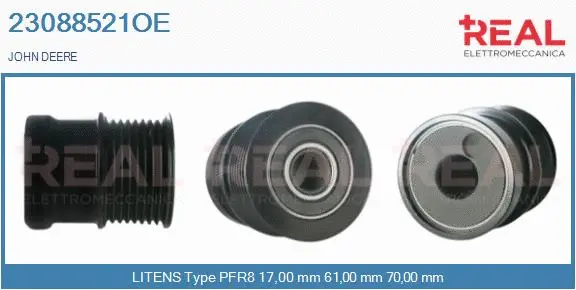 Belt Pulley, alternator (23088521OE)