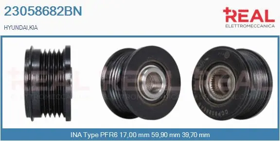 Belt Pulley, alternator (23058682BN)