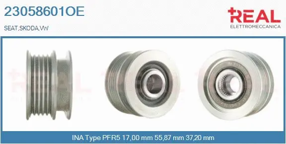 Belt Pulley, alternator (23058601OE)