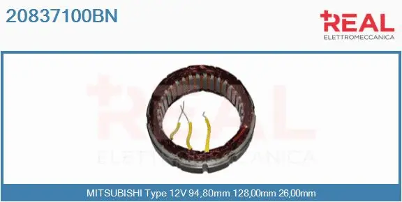 Stator, alternator (20837100BN)