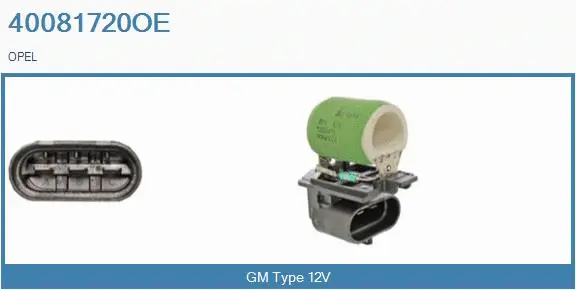 Series resistor, electric motor (radiator fan) (40081720OE)