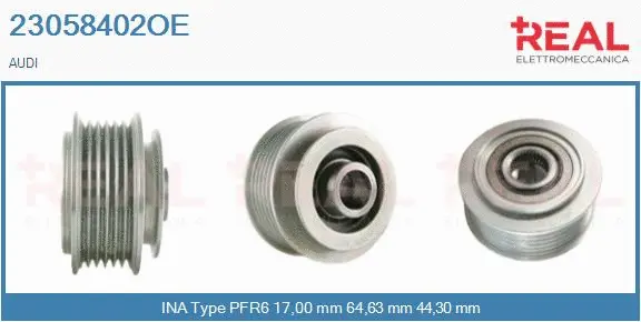 Belt Pulley, alternator (23058402OE)