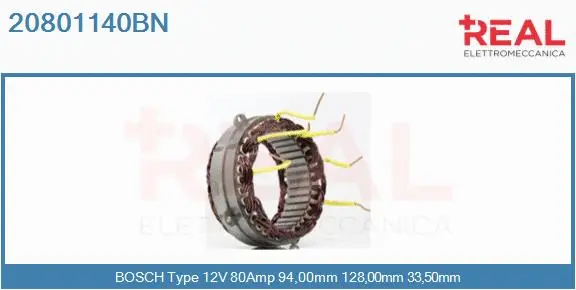 Stator, alternator (20801140BN)