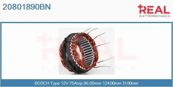 Stator, alternator (20801890BN)