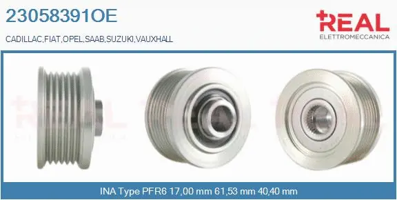 Belt Pulley, alternator (23058391OE)
