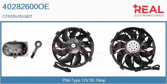 Electric Motor, radiator fan (40282600OE)