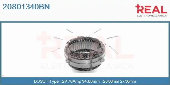 Stator, alternator (20801340BN)