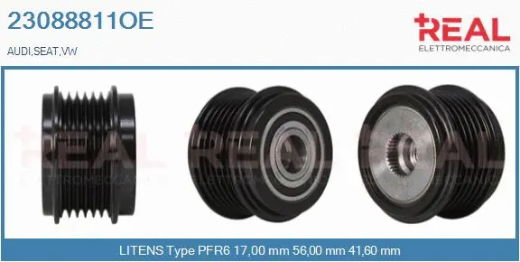 Belt Pulley, alternator (23088811OE)