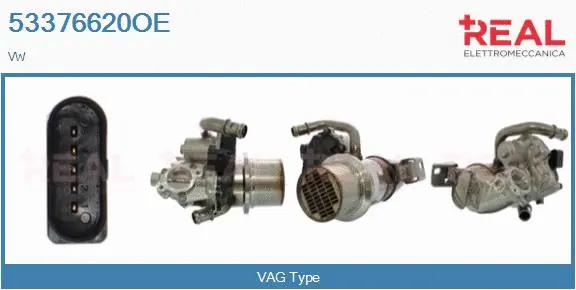 Cooler, exhaust gas recirculation (53376620OE)