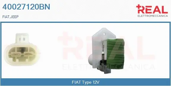 Series resistor, electric motor (radiator fan) (40027120BN)