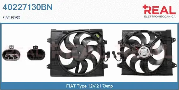 Electric Motor, radiator fan (40227130BN)