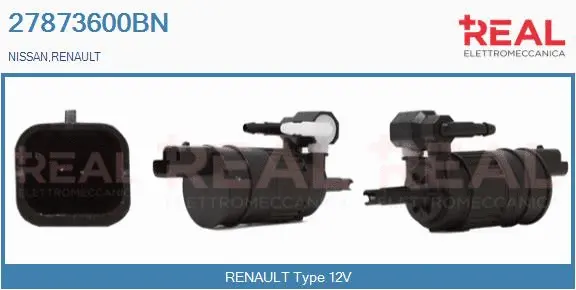 Washer Fluid Pump, window cleaning (27873600BN)