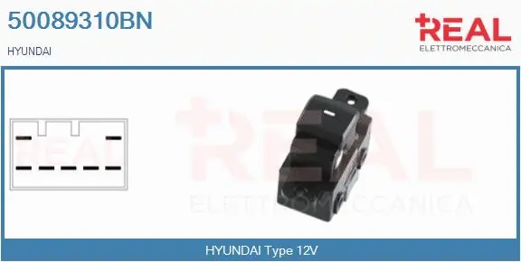 Switch, window regulator (50089310BN)