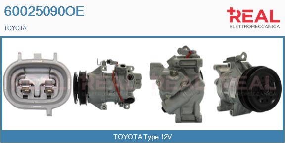 Compressor, air conditioning (60025090OE)