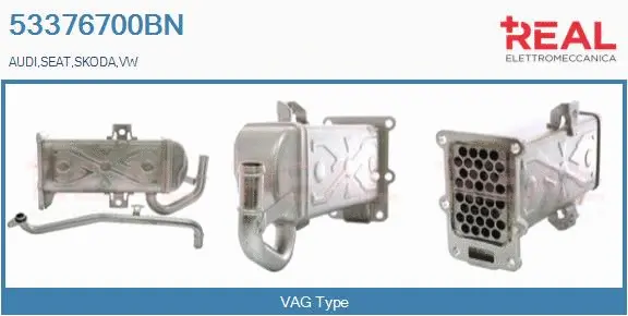 Cooler, exhaust gas recirculation (53376700BN)