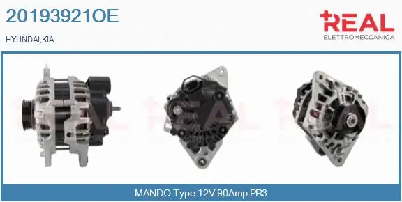 Alternator (20193921OE)