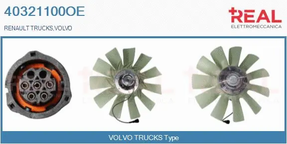 Clutch, radiator fan (40321100OE)