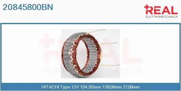 Stator, alternator (20845800BN)